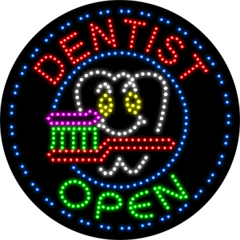 Large LED Dentist Animated Sign