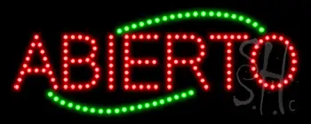 Budget LED Abierto Sign