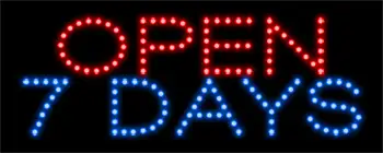 Budget LED Open 7 Days Sign