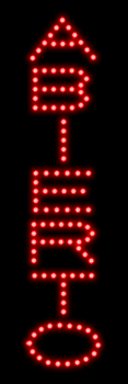 Red Abierto LED Sign
