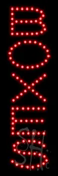 Red Boxes LED Sign