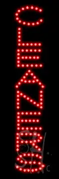 Red Cleaners LED Sign