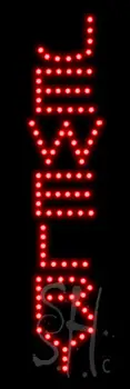 Red Jewelry LED Sign
