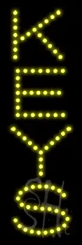 Vertical Keys LED Sign