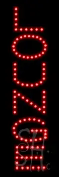 Red Lounge LED Sign