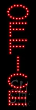 Red Office LED Sign