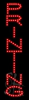 Red Printing LED Sign