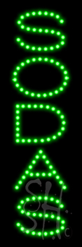 Vertical Sodas LED Sign
