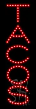 Red Tacos LED Sign
