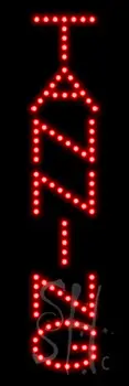 Red Tanning LED Sign