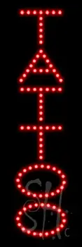 Red Tattoo LED Sign