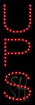 Red UPS LED Sign