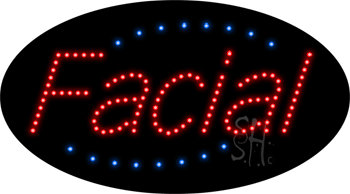 Deco Style Facial Animated LED Sign