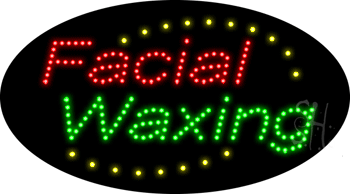 Facial Waxing Animated LED Sign