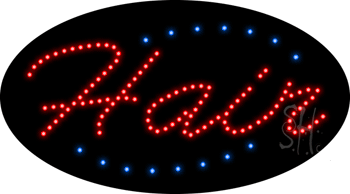 Deco Style Hair Animated LED Sign