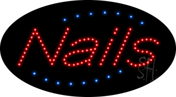 Deco Style Nails Animated LED Sign