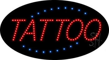 Deco Style Tattoo Animated LED Sign