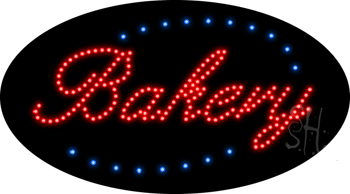 Deco Style Bakery Animated LED Sign