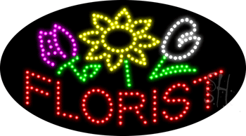 Florist Logo Animated LED Sign