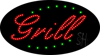 Deco Style Grill Animated LED Sign