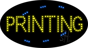 Deco Style Printing Animated LED Sign