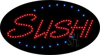 Deco Style Sushi Animated LED Sign