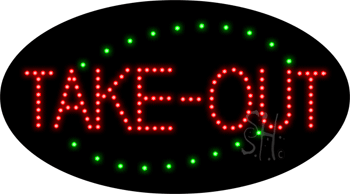 Deco Style Take-Out Animated LED Sign