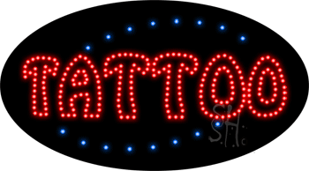 Deco Style Tatto Animated LED Sign