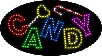 Multi-color Candy Animated LED Sign