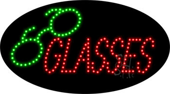 Glasses with Logo Animated LED Sign