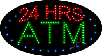 24 HRS ATM Animated LED Sign