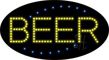 Deco Style Beer Animated LED Sign