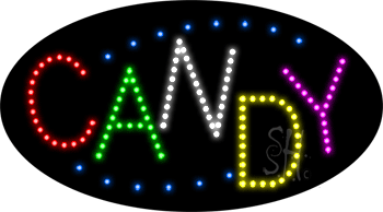 Deco Style Candy Animated LED Sign
