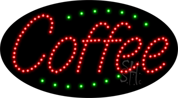 Deco Style Coffee Animated LED Sign