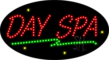 Wave Underline Day Spa Animated LED Sign