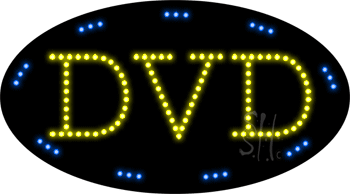 Oval Border DVD Animated LED Sign