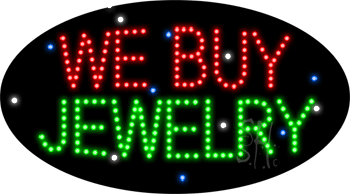 We Buy Jewelry Animated LED Sign