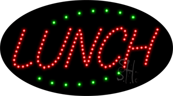 Deco Style Lunch Animated LED Sign