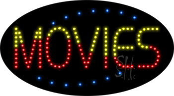 Deco Style Movies Animated LED Sign