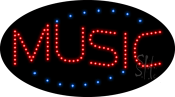 Deco Style Music Animated LED Sign