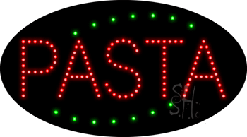 Deco Style Pasta Animated LED Sign