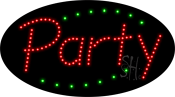 Deco Style Party Animated LED Sign