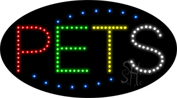 Deco Style Pets Animated LED Sign