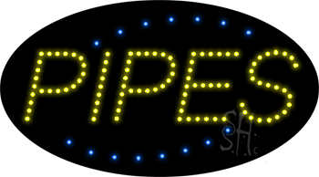 Deco Style Pipes Animated LED Sign