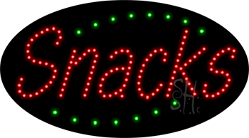 Deco Style Snacks Animated LED Sign