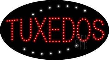 Deco Style Tuxedos Animated LED Sign