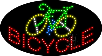 Bicycle with Logo Animated LED Sign