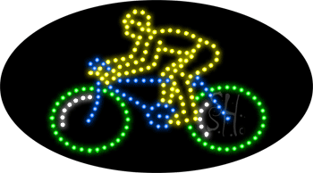 Bicycle Logo Animated LED Sign