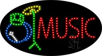 Music Logo Animated LED Sign