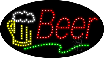 Beer Mug Logo Animated LED Sign